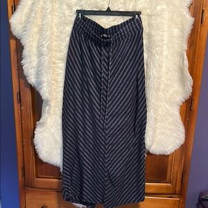 LOFT Blue and White Maxi Skirt Casual Resort Wear